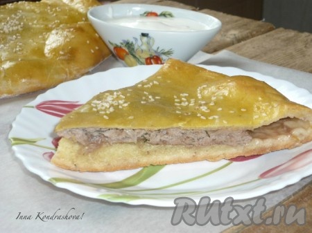 Мясной пирог на кефире 