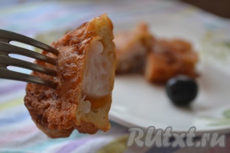 Сочную и аппетитную рыбку можно подавать к столу. Филе пангасиуса, приготовленное в кляре по этому рецепту, очень вкусное и в холодном, и в тёплом виде. 
