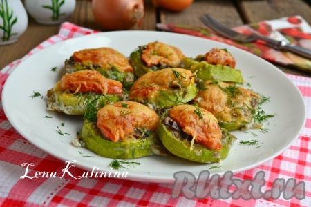 Рецепт кабачков с шампиньонами