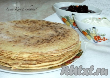 Лепешки на сметане на сковороде