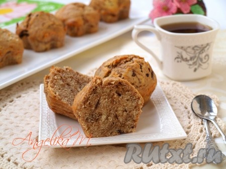 Мраморные кексы с шоколадом