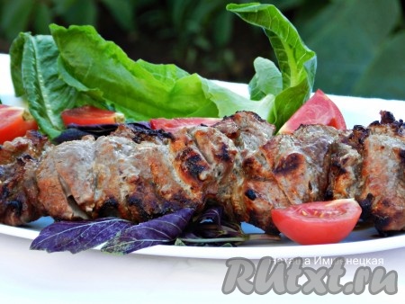 Шашлык из свинины, замаринованный в соевом соус, получается сочным, ароматным и очень вкусным.
