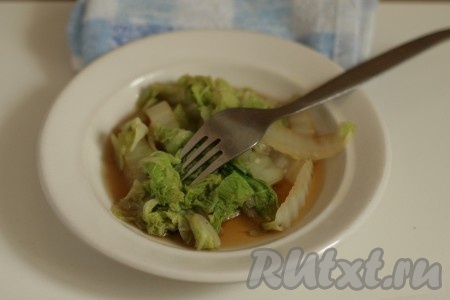 Тушеная пекинская капуста