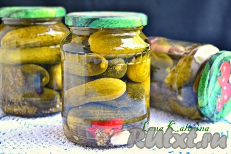 Огурцы маринованные стерилизованные