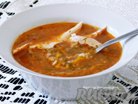 Рассольник с малосольными огурцами
