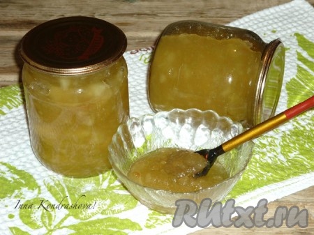 Варенье из яблок с лимоном 