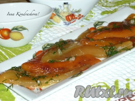  Жареный болгарский перец с чесноком и зеленью