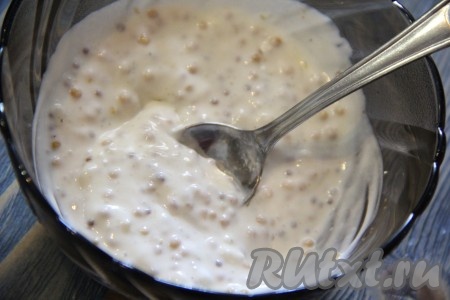  Тщательно перемешать заправку.