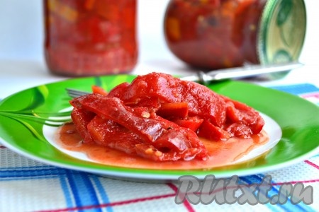 Вот так выглядит готовое остывшее лечо по-венгерски.
