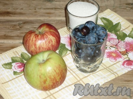 Ингредиенты для приготовления компота из терна на зиму