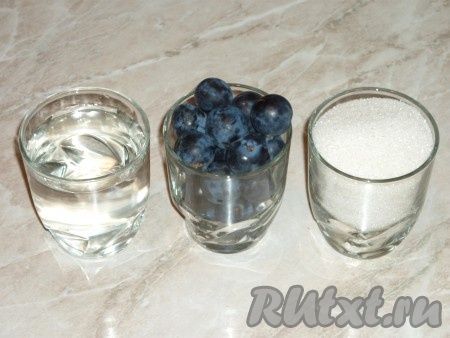 Ингредиенты для приготовления варенья из терна без косточек