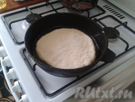 В разогретую сковороду налить подсолнечное масло так, чтобы оно покрывало половину коржа. Когда масло хорошо прогреется, выложить корж и накрыть крышкой. Коржики перед жаркой можно прокалывать вилкой, чтобы прожаривались равномерно и не вздувались.
