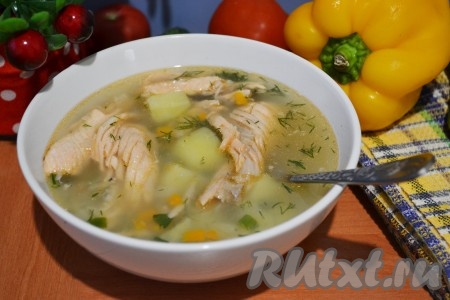 Уха их хребтов лосося получилась очень насыщенной и вкусной. 