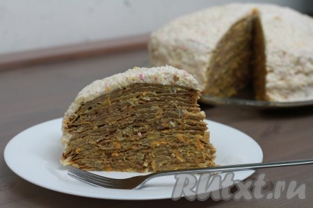 Торт из печеночных блинов