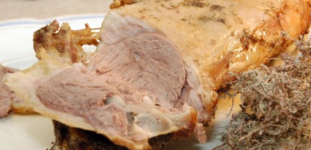 Рецепт бараньей ноги, запечённой в духовке