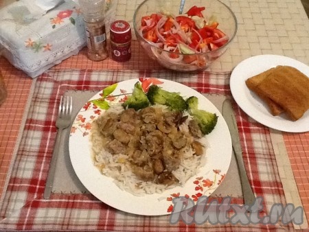 Свинина с корицей и шамбалой