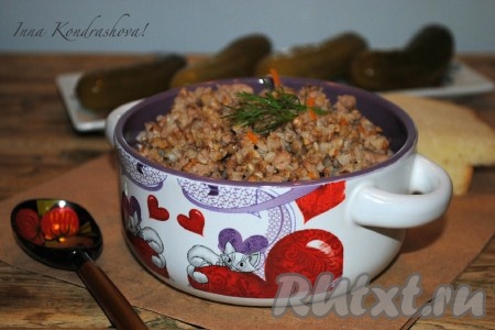 Как приготовить гречку с фаршем 