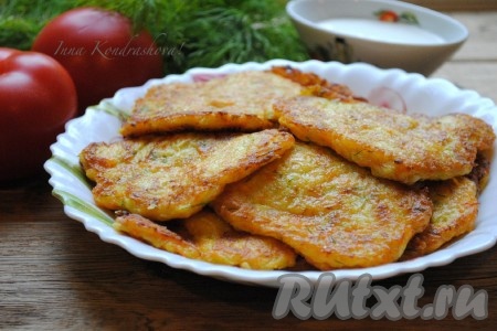 Оладьи из тыквы и кабачков