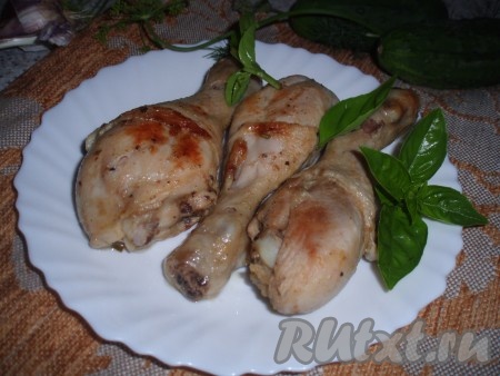  Куриные ножки, маринованные в ароматных травах