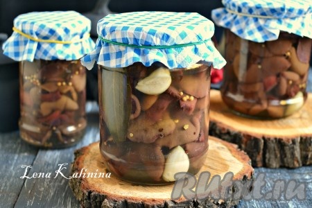 Маринованные грибы моховики на зиму