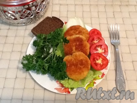 Куриные оладьи с карри и чесноком