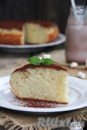 Творожный пирог в мультиварке Redmond