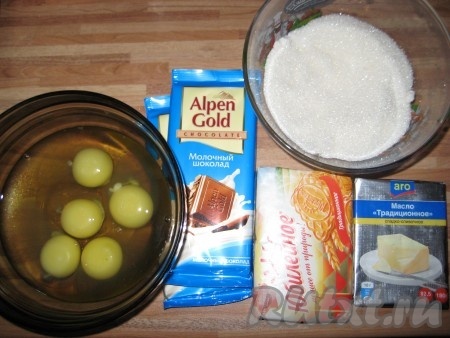 Ингредиенты для приготовления шоколадного торта