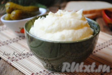 Рецепт картофельного пюре с молоком и маслом