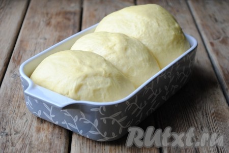 Оставить на 30 минут в тепле для подъема. 

