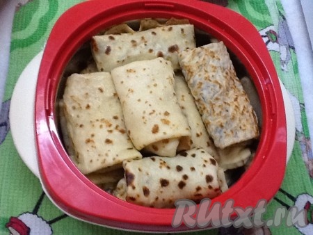 Блинчики с грибами