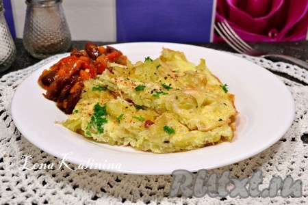 Омлет с картофелем