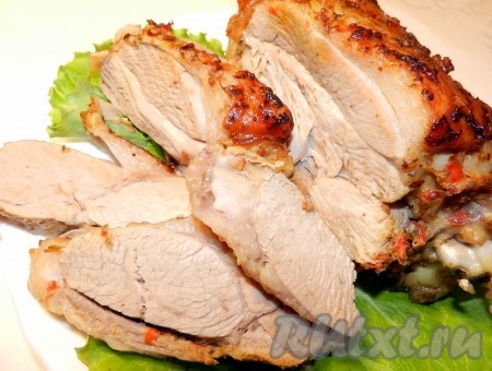 Запеченное мясо индейки в рукаве