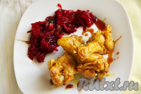 Рецепт куриных крылышек в кисло-сладком соусе