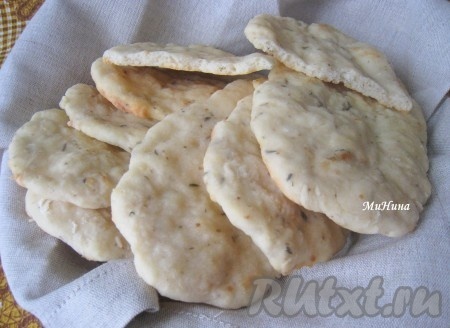 Лепёшки на кефире в духовке