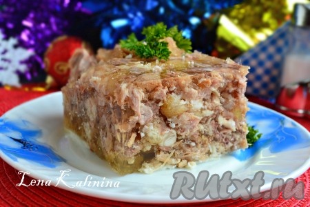 Холодец из свинины без желатина