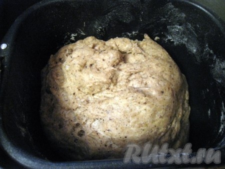 Через некоторое время тесто начинает подниматься, но открывать крышку хлебопечки не рекомендуется... Можно  смотреть через окошечко.