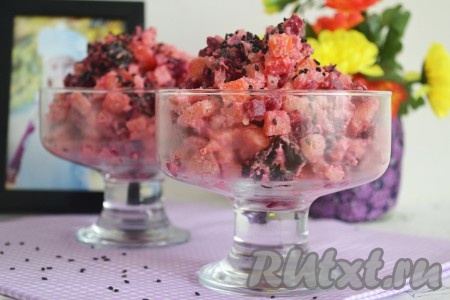 Салат "Виолетта" со свеклой