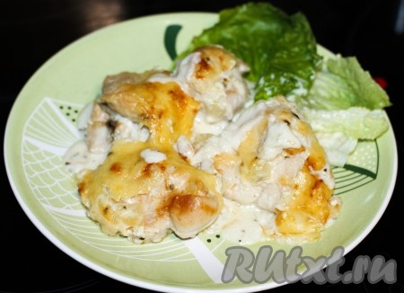 Курица в сливочно-чесночном соусе