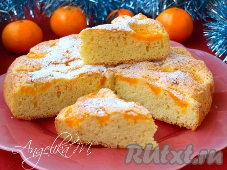 Шарлотка с мандаринами