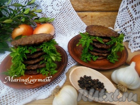 Котлеты из свиной печени с манкой