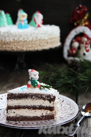 Вот такой красивый тортик получился в разрезе.