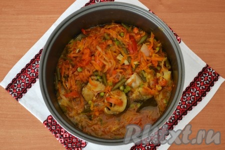 Включить функцию "Тушение" на 50 минут. 