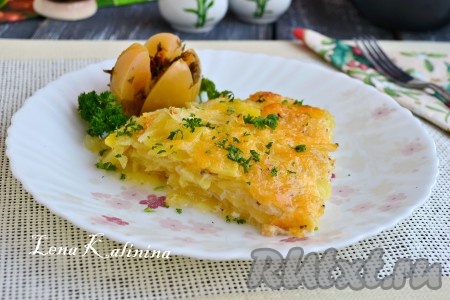Картофель, запеченный в молоке в духовке