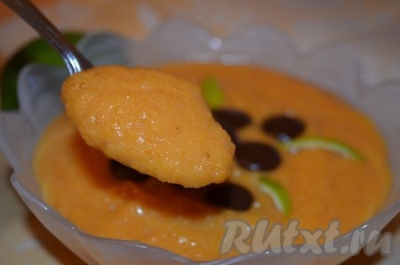 Десерт из тыквы и банана