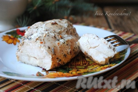 Куриное филе со сметаной в духовке