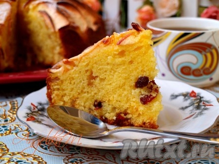 Пирог с творогом и яблоками в духовке