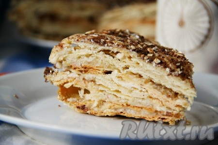 Песочный торт со сгущенкой и сливочным маслом