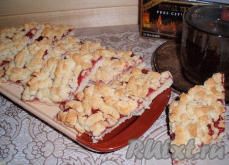 Нарезное печенье с джемом