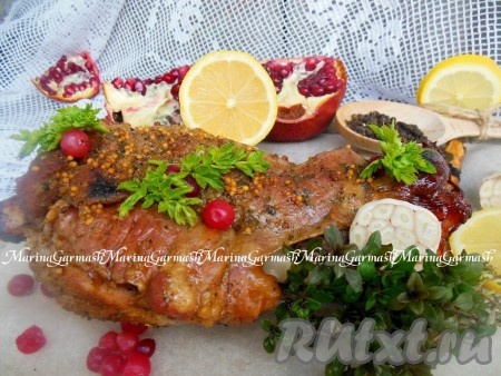 Рецепт бараньей ноги, запеченной в рукаве в духовке