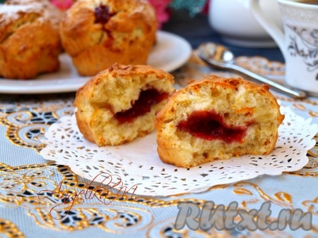Маффины с джемом